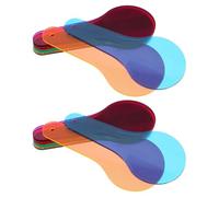 DOITOOL 16pcs Color Translucent Film for Students Science Education Transparent Optics Filter Plates with Vibrant Color Correction for Art Photography Physics Learning