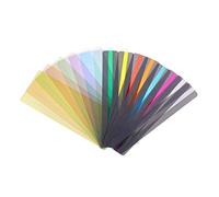 DOITOOL 16Pcs Colored Guided Reading Bookmarks for Students PVC Transparent Overlay Highlight Strips for Enhancing Focus and Reducing Visual Stress Reading Activities