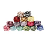 DOITOOL 16pcs Cotton Cross Stitch Threads Set for DIY Knitting Craft 8m Each Thread Roll Suitable and Finishing DIY Embroidery Projects Random Color