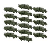 DOITOOL 16Pcs Mini Military, Diecast Army Car Models for Sand Table Decor, Plastic Model Trucks for Collectibles and Play