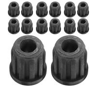 DOITOOL 16pcs Plastic Chair Caster Sleeve Replacement for Office Furniture Wheels, round Stem Socket Insert with Floor Protection and Noise Reduction, Easy to Install for Fixing Wobbly