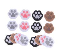 DOITOOL 16pcs Sew on Paw Print Embroidered Paw Print Patches Decals DIY Appliques Applique Self-Adhesive Patch Cute Embroidered Animal Sew on
