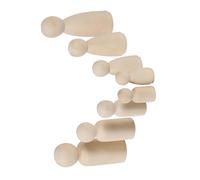DOITOOL 16PCS Wooden Angel Dolls Unfinished Doll Bodies for DIY Craft Assorted Creative Painting and Decorating Wood Material for S Art Projects