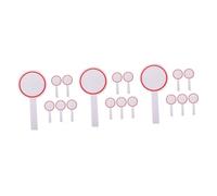 DOITOOL 18 Pcs Handheld Foam Whiteboard Dry Erase Paddles for Voting and Scoring Single Sided Simple and Practical DIY Writing Boards for Judges and Classroom Use