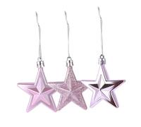 DOITOOL 18Pcs Christmas Tree Star Decorations Five-pointed Xmas Ornaments for Home Office Hotel School Store Hanging