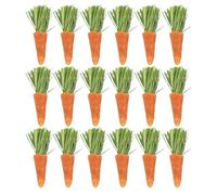 DOITOOL 18pcs Rabbit Hamster Chew Small Animals Teething Sticks Made of Grass and Carrot to Reduce Boredom and Prevent Furniture Damage for Pet Cage Accessories