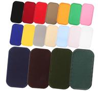 DOITOOL 18Pcs Twill Cloth Embroidery Sewing Patches Set for Clothes Hats Backpacks Durable Soft Appliques for Clothes Decoration Easy to Sew DIY Repair and Embellishment