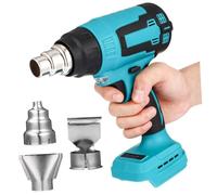 DOITOOL 18V Cordless Hot Air Blower with Nozzles Ergonomic Electric Heating Tool Compatible with Makita for Car Shrinking Electronics Repair More