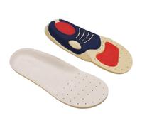 DOITOOL 1pair Soybean Fibre Insoles Breathable Sweat Absorbent Support for Yards Unisex Foot Pads for Sports and Everyday Use No
