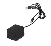 DOITOOL 1PC 6 Port Hub Adapter Portable Multi Function Hub with Function Design for High Speed Data Transfer Compatible Laptops