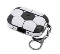 DOITOOL 1PC Delicate Wireless Earphone Protective Cover for Football Pattern Durable Impact Resistant Shell with Wireless Charging Support Portable Accessory for Earphones