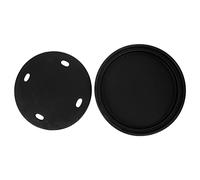 DOITOOL 1pc Japanese Sushi Serving Plate, Ceramic Sashimi Plate, Large Plates Dinner Round, Dry Ice Molecular Cuisine Serving Plate Serving Plate, Food Serving Plate Black for Restaurant Home