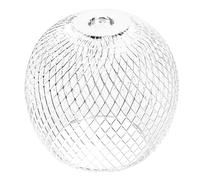 DOITOOL 1pc Metal lampshade Replacement Glass Shades for Pendant Metal Wire Ripple Pendant Lighting Fixture Creative Cover Hollow Rattan Shade for lamp Small Glass Rural