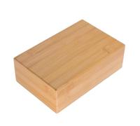 DOITOOL 1pc Natural Bamboo Yoga Brick for Balance Flexibility Training Lightweight Portable Support Block for Home Studio Use
