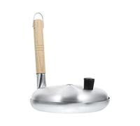 DOITOOL 1pc Pan French Nonstick Breakfast Toast Gas Frying Cooker Steak Long Resistant Lid and Induction Griddle Egg Wok Skillet Kitchen Aluminum Wood Practical Fry Pancake Saute