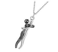 DOITOOL 1Pc Romantic Valentine's Day Necklace for Couples Elegant Love Witness Jewelry Pendant Birthday for Her Stylish Neck Jewelry for Daily Wear