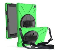 DOITOOL 1pc Rotating Shockproof Tablet Case with Adjustable Shoulder Strap for Coverage Protection Green