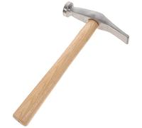 DOITOOL 1pc Rustproof Steel Hammer for Shoemaking with Wooden Handle Lightweight Hammer Tool for Shoe Repair and Sole Work White