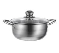 DOITOOL 1pc Stainless Steel Steamer Soup Pot Kitchen Supply for Induction Cooking Versatile Stockpot for Soups and Stews Mirror Polished Design Capacity