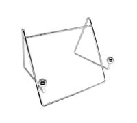 DOITOOL 1pc Stainless Steel Upright Cookbook Rack Vertical Recipe Holder Stand Kitchen Book Organizer Desktop Display Shelf Silver