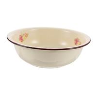 DOITOOL 1Pc Vintage Enameled Basin Creative Enamelware Mixing Bowl for Home Use Random Style for Washing and Mixing Durable and Practical Design