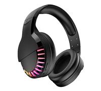 DOITOOL 1Pc Wireless Rgb Headset Over Ear Gaming Headphone with Noise Reduction Comfortable Earmuffs Hour Battery Life Compatible with Mobile Devices and Laptops