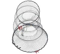 DOITOOL 1pcs Collapsible Cast Net Fishing Net round Spring Cage Steel Nylon Material Suitable for Saltwater and Freshwater Less Damage Crab Fish Trap for Outdoor Use