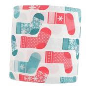 DOITOOL 1Roll Decorative Christmas Toilet Paper Roll Festive Xmas Patterns for Bathroom Decor Soft Clog Resistant for Holiday Season Creative Tissue for Table Settings Guest