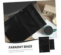 DOITOOL 1set Fireproof Faraday Bags with Fiberglass Material RFID Blocking Tablet and Document Pouches Lightweight Portable Outdoor Storage for Phone Cards Car Keys Business Use 2pcs