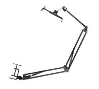 DOITOOL 1Set Flexible Overhead Phone Holder with Adjustable Arm for Bedside Use Retractable Tablet Stand for Video Recording and Sketching Compatible with Phones and Tablets