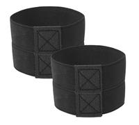 DOITOOL 2 Pairs Black Elastic Football Boot Lace Strap Covers for Cleats | Rubber Band Design, Anti-slip Fit, for Firm Ground Shoes, School Team Practice, Men and Youth Random Style