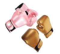 DOITOOL 2 Pairs Boxing Gloves for Soft Pu Leather with Sponge Padding Comfortable Sparring Gloves Designed for Family Boxing Training Sessions and Improving Physical Fitness