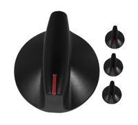 DOITOOL 2 Pairs Gas Stove Knob Switch Universal Control Knobs Ignition Button Replacement for Cooker Oven Gas Stove