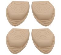 DOITOOL 2 Pairs Khaki Forefoot Shoe Pad Cushion for Foot with Anti-Slip, Pressure Relief, and Lightweight Sponge Material, Suitable for Sneakers and Boots to Prevent Heel Slippage