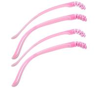 DOITOOL 2 Pairs Silicone Eyeglass Temple Arm Replacement, Flexible Fit and Stable Fixation, Comfortable Glasses Leg Cushions for Reading Sessions and Extended Wear