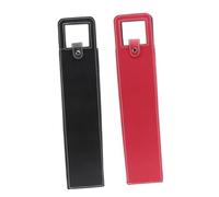 DOITOOL 2 Pcs Advanced Leather Wine Bottle Cover Sleeve Stylish Reusable Protector for Wine Liquor Perfume Bottles Compact Button Design with Comfortable Handle for Travel and Storage