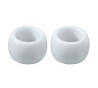 DOITOOL 2 Pcs Ceramic Toothbrush Stand White Electric Toothbrush Holder with Ring Shape Design for Bathroom and Home