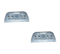 DOITOOL 2 pcs Human Sensor Light Outdoor Keyhole Light LED Night auto pir Keyhole LED Sensor lamp Home Front Door ir car Plastic Detector