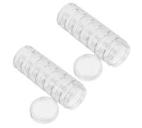 DOITOOL 2 Pcs Large Plastic Storage Boxes Weekly Pill Organizer with Multiple Compartments Portable Medication Organizer for Travel and Home Use Suitable for Pills and Small Earrings