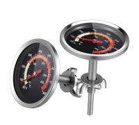 DOITOOL 2 Pcs Stainless Steel Bbq Thermometers for Grill Oven Kitchen High Precision Temperature Gauge with Clear Display Compact Portable Design for Outdoor Grilling