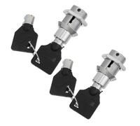 DOITOOL 2 Pieces Tubular Cam Lock with Keys for Vending Machine Cabinet, High Security Roll-up Door Lock Suitable for Gumball Candy Soda Snack Machines