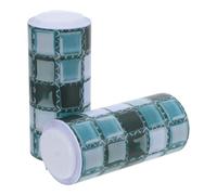 DOITOOL 2 Rolls Checked Bulletin Board Borders Roll Self-Adhesive Wall Chalkboard Sticker Grid Pattern Classroom Bulletin Border Strips for School, Office, and Event Decoration