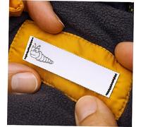 DOITOOL 2 Rolls Iron Name Labels for Clothing Blank Writable DIY Sewing Tags with Hot Melt Adhesive Durable Washable Labels for School Bags Bedding and Uniforms Easy to Apply with Dry Iron
