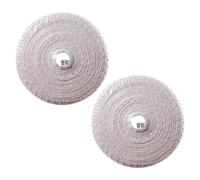 DOITOOL 2 Rolls Meat Netting for Sausage and Ham Cooking Mesh Net Sleeve for Beef Pork Elastic Butcher Twine for Meat Packaging and Roasting BBQ and Holiday Food Preparation