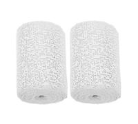 DOITOOL 2 Rolls Plaster Cloth Rolls for Sculptures Belly Casting Lightweight Fast Drying Gauze Bandages for DIY Art Crafts Mask Making Body Molds Landscape Modeling Versatile for Creative