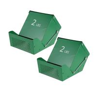DOITOOL 2 Set Small Animal Feeder with Lid - Small Animal Feed Box Hold Several Days Worth of Feed - for Rabbits Ferrets and Hamster