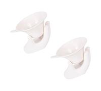 DOITOOL 2 Sets Ceramic Tea Strainer White Creative Loose Leaf Tea Infusers Brewing Filter Porcelain Collection