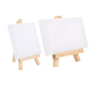 DOITOOL 2 Sets DIY Mini Canvas Painting Frames with Multi Function Easels Stable Structure Suitable for Oil Watercolor Gouache Pastel Art Supplies