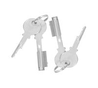 DOITOOL 2 Sets Freezer Door Lock Cylinder with Key Zinc Alloy Refrigerator Security Lock for Cabinets Display Cases Toolboxes Safe Theft Deterrent Fit for Home and Commercial Use