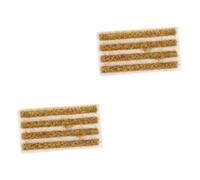 DOITOOL 2 Sets Miniature Static Grass Strip for Rice Field Model DIY Micro Landscape Scene Decoration Realistic Texture Sand Table Terrain Suitable for Soldier and Diorama Vegetation